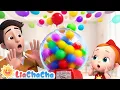 Learn Colors with Colorful Balls | Making Daddy Look Like an Animal | LiaChaCha Kids Songs