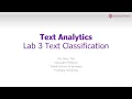 Text Analytics 2021 Lab 3 Text Classification