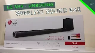 LG SH4 SPH5B W Sound Bar And Wireless Subwoofer Kit Unboxing Overview  LG SH4 SPH5B W Sound Bar And Wireless Subwoofer Kit Unboxing Overview