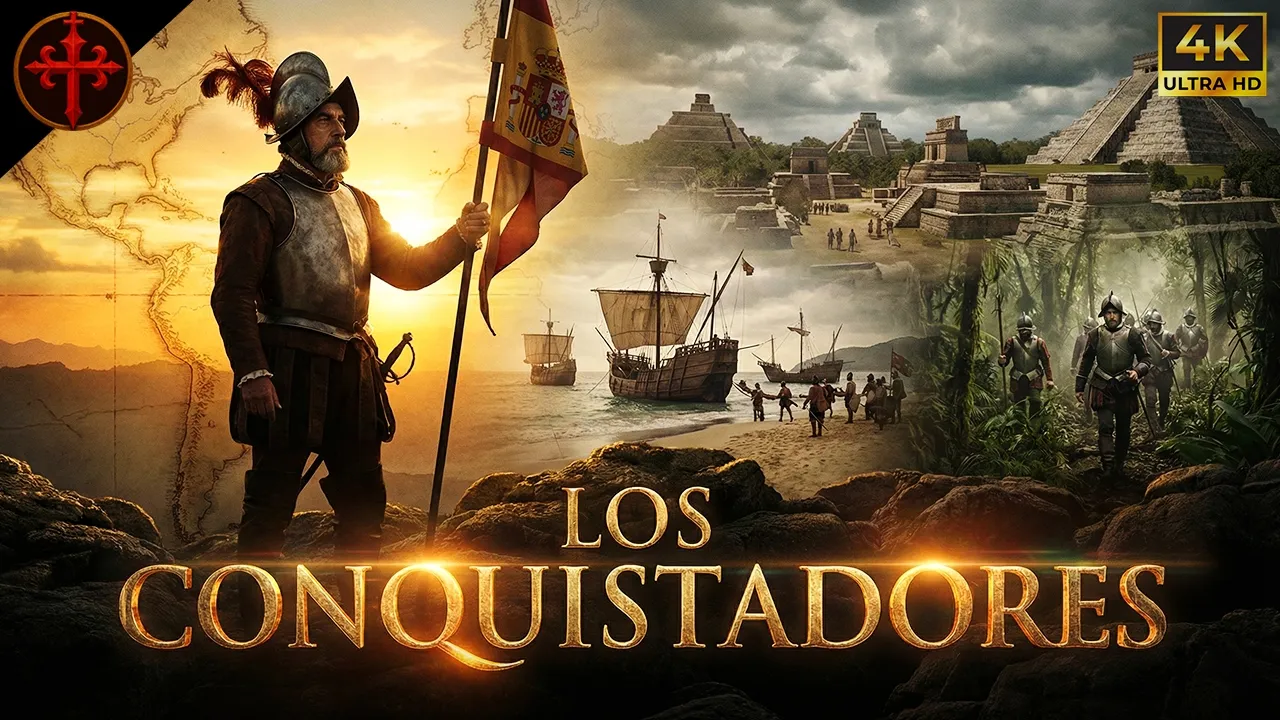 La HISTORIA COMPLETA de los CONQUISTADORES ESPAÑOLES en AMÉRICA | Documental