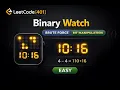 LeetCode 401 Binary Watch