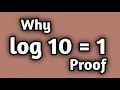 Is Log 10 1 But Why