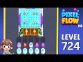 Pixel Flow Level 724 Solution Walkthrough