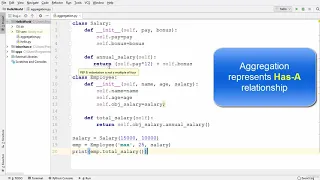 Python Aggregation Difference in Aggregation and Composition python tutorials