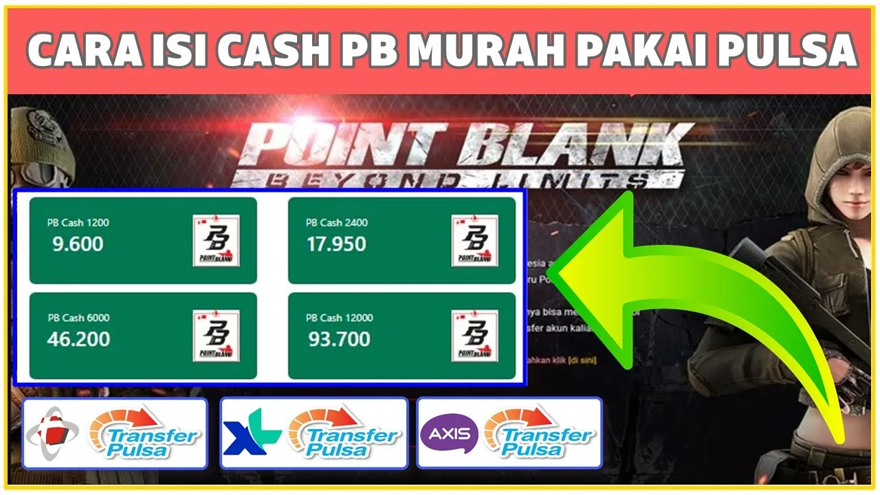 Isi Cash Pb Garena Pakai Pulsa