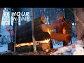 Discover the Secrets of the ALL NIGHT FIRE Winter Bushcraft