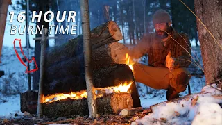 Discover the Secrets of the ALL NIGHT FIRE Winter Bushcraft