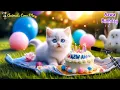 AZWA HAPPY BIRTHDAY SONG WITH NAMES | Adorable Cute Cat 😺