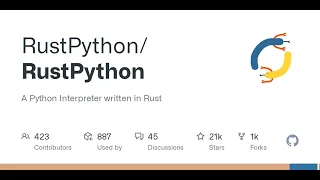 GitHub - A Python Interpreter written in Rust
