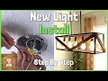 How To Install a Hanging Light Fixture Dining Room Light Fixture