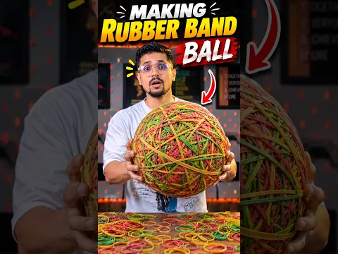 Biggest Rubber Band Ball Challenge 😱#challenge #shorts