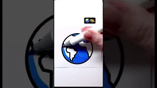 تلوين الارض Planet Earth Coloring Page 