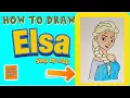 How to Draw Elsa Step by Step