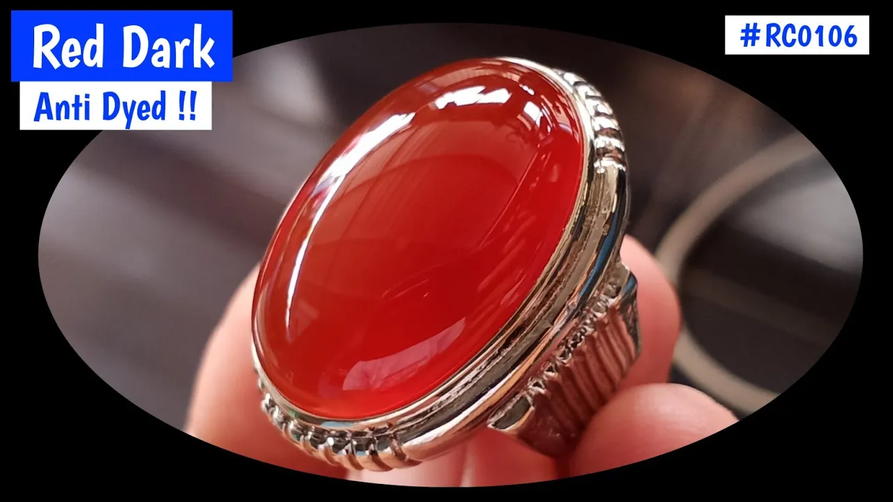 Potong bahan batu akik red baron red chalcedony carnelian stone