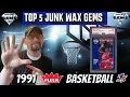 JUNK WAX GEMS Top 5 Most Valuable Cards 1991 Fleer NBA Basketball