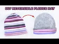 How to make a fleece hat Free DIY fleece hat pattern