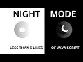 How To Make Website DARK MODE Dark Theme Website Design Using HTML CSS JS