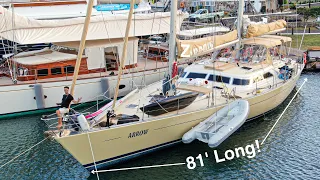 Full Sailboat Tour (81′ Yacht World Sailing Schooner )