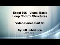 Excel Visual Basic 365 Part 38 Loops