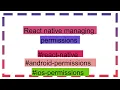 React native managing permissions