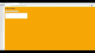 How to make a simple color game using JavaScript and HTML