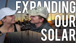 LIVING OFF GRID – SOLAR ARRAY Installation | AHOD 19 #solar #sailboat #diy