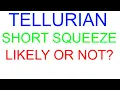 Tellurian short squeeze potential TELL stock