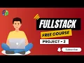 Full Stack Developer Course Tamil HTML CSS JS ReactJS Java SpringBoot Project - 2 Full Course