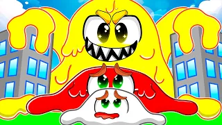 لؤي تحول الى أكبر سلايم وأكل سلطان وسامر     دندنها