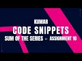 Sum of the Series Assignment 10 CCBP NxtWave CCBP 4 0 Telugu Python Coding Python