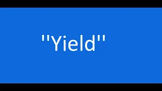What does the yield keyword do
