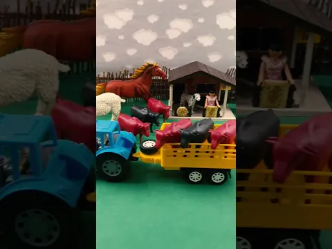 BLUE TRACTOR WORKING /  TRATOR AZUL TRABALHANDO
