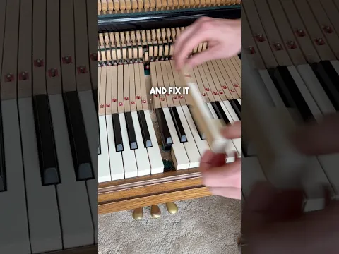 Fixing a weird problem in an upright piano (day 18)