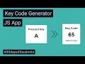 Making a Key Code Generator App Using HTML CSS JavaScript