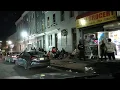 BALTIMORE S WEST SIDE WAR ZONE AT NIGHT