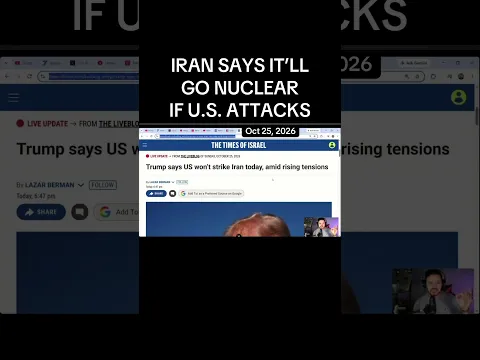 Iran Threatens Nuclear Weapons After US Strike Warning #iran #news #shorts