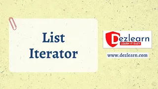 Session 12 List Iterator in Java Programming with Arrays Lists Sets and Maps Series
