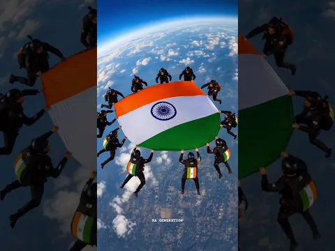 Vande mataram 🇮🇳 #rageneration #tiranga #skydiving #adventure #viral #top #80thindependenceday