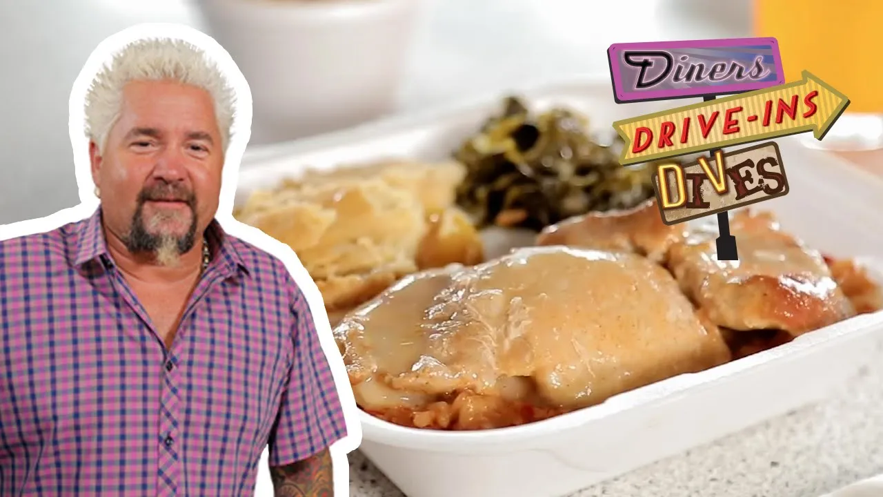 Guy Fieri Eats Real Deal Soul Food in Savannah, GA   Diners, Drive-Ins and Dives   Food Network