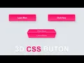 How to Make 3D Button Using HTML and CSS CSS Button Animation CSS Effects