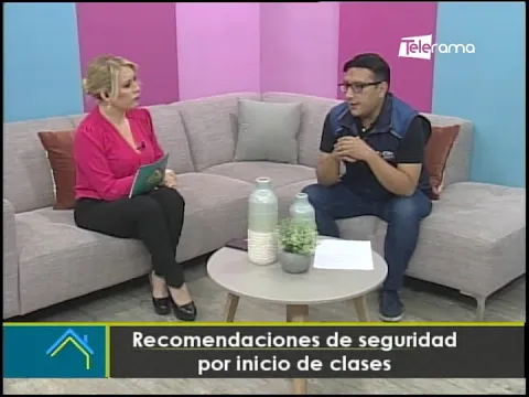 Recomendaciones de seguridad por inicio de clases