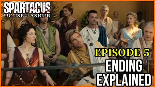 spartacus house of ashur episode 5 ending explained caesar s darkest move ashur was just a pawn