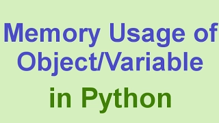 Python Tips Tricks Check Memory Usage of