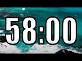 58 minute timer with Calm and Soft Music and sea in the background