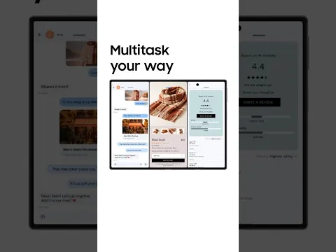 Multitask your way | Galaxy Z Fold8 | Samsung