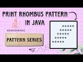 Print Rhombus Pattern in java
