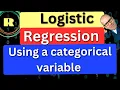 Logistic regression using R programming - using a single categorical variable in your model