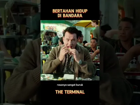 Pria Ini Bertahan Hidup di Bandara‼️ #cuplikanfilm