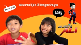Download Belajar Cara Mewarnai Gambar Ejen Ali Dengan Krayon | Mewarnai eps. 93 MP3