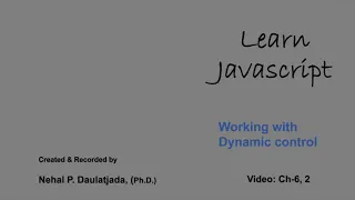 Learn Javascript Adding Controls Dynamically - Radio Label